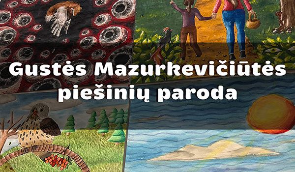 Gustės Mazurkevičiūtės piešinių paroda, skirta A. Žmuidzinavičiaus 150-osioms metinėms